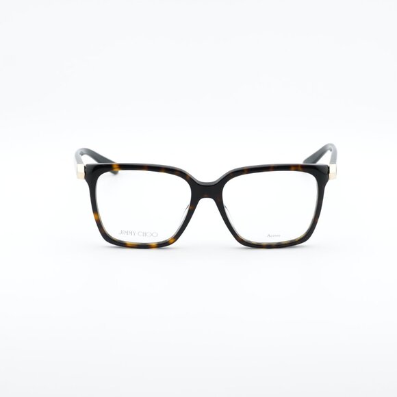 Jimmy Choo JC227 0086 00 Eyeglasses Havana 52mm Square Frame - Picture 3 of 10